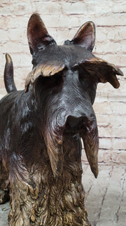 Scottish Terrier Dog Bronze Metal Sculpture Statue Figure Figurine Handmade Art 16