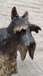 Scottish Terrier Dog Bronze Metal Sculpture Statue Figure Figurine Handmade Art 16
