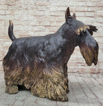 Scottish Terrier Dog Bronze Metal Sculpture Statue Figure Figurine Handmade Art 16