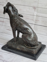 Hunting Dog Retriever w/ Rabbit in Mouth Bronze Statue Sculpture Figure 16
