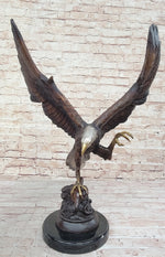 American Bald Eagle Bronze Statue Sculpture Figure by Moigniez 22