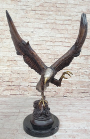 American Bald Eagle Bronze Statue Sculpture Figure by Moigniez 22