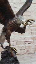Load image into Gallery viewer, American Bald Eagle Bronze Statue Sculpture Figure by Moigniez 22" x 17"
