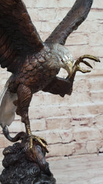American Bald Eagle Bronze Statue Sculpture Figure by Moigniez 22