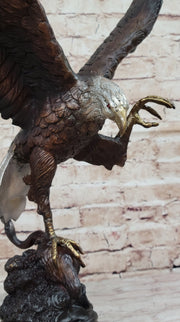 American Bald Eagle Bronze Statue Sculpture Figure by Moigniez 22