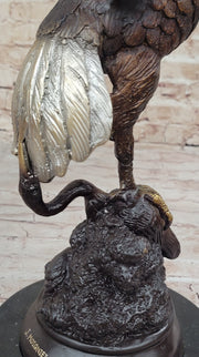 American Bald Eagle Bronze Statue Sculpture Figure by Moigniez 22