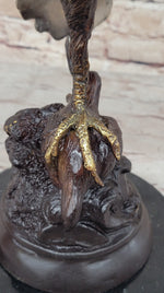 American Bald Eagle Bronze Statue Sculpture Figure by Moigniez 22