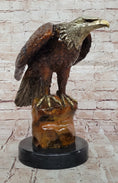 Load image into Gallery viewer, Jules Moigniez Inspired Bronze Eagle – Wildlife Art Sculpture
