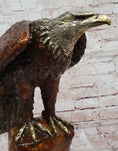 Load image into Gallery viewer, Jules Moigniez Inspired Bronze Eagle – Wildlife Art Sculpture
