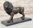 Load image into Gallery viewer, Hot Cast Bronze Hunting Lion Puma Lioness Jungle Safari Statue Sculpture Figurine
