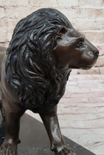 Hot Cast Bronze Hunting Lion Puma Lioness Jungle Safari Statue Sculpture Figurine