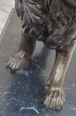 Hot Cast Bronze Hunting Lion Puma Lioness Jungle Safari Statue Sculpture Figurine