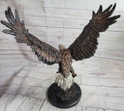 Landing Eagle Bronze Metal Statue Sculpture Indoor Outdoor 23
