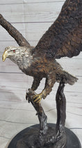 Load image into Gallery viewer, Landing Eagle Bronze Metal Statue Sculpture Indoor Outdoor 23" x 18"
