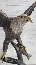 Load image into Gallery viewer, Landing Eagle Bronze Metal Statue Sculpture Indoor Outdoor 23" x 18"
