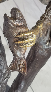 Landing Eagle Bronze Metal Statue Sculpture Indoor Outdoor 23