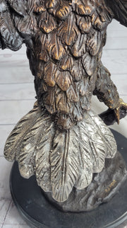 Landing Eagle Bronze Metal Statue Sculpture Indoor Outdoor 23