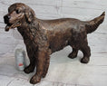 Load image into Gallery viewer, Golden Retriever Puppy Dog Bronze Metal Life Size Statue Sculpture 26" x 17"
