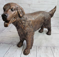 Load image into Gallery viewer, Golden Retriever Puppy Dog Bronze Metal Life Size Statue Sculpture 26" x 17"
