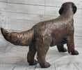 Load image into Gallery viewer, Golden Retriever Puppy Dog Bronze Metal Life Size Statue Sculpture 26" x 17"
