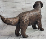 Golden Retriever Puppy Dog Bronze Metal Life Size Statue Sculpture 26
