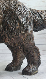 Golden Retriever Puppy Dog Bronze Metal Life Size Statue Sculpture 26