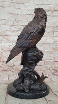 Load image into Gallery viewer, Two Tone American Bald Eagle Bronze Statue Sculpture Figure Marble Base 18" x 9"
