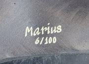 Deer Doe Bronze Sculpture Statue Limited Edition Numbered Signed Art Decor