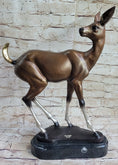Load image into Gallery viewer, Deer Doe Bronze Sculpture Statue Limited Edition Numbered Signed Art Decor

