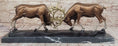 Load image into Gallery viewer, Limited Edition Signed and Numbered Two Stags Deer Fighting Bronze Sculpture
