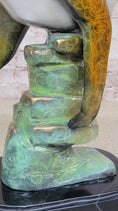 Load image into Gallery viewer, Bronze Metal Cougar Mountain Lion w/ Glazed Patina Finish Statue Sculpture Limited Edition 14" x 10"
