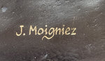 Mother Bear and Cubs - Bronze Metal Sculpture Statue Figure Signed Art Moigniez