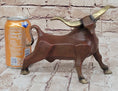 Load image into Gallery viewer, Abstract Bronze Metal Longhorn Cattle Bull Sculpture Statue Figurine Signed & Numbered Art
