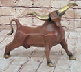 Load image into Gallery viewer, Abstract Bronze Metal Longhorn Cattle Bull Sculpture Statue Figurine Signed & Numbered Art
