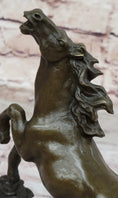 Load image into Gallery viewer, Bronze Horse Figurine Sculpture w/ Crystal Ball - Signed Original Equestrian Art by Milo
