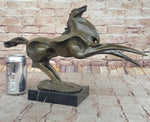 Large Abstract Modern Art Horse Gallops Bronze Sculpture Statue Figurine Figure