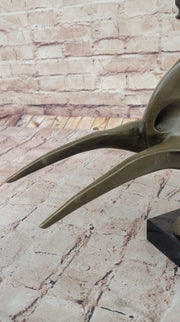 Large Abstract Modern Art Horse Gallops Bronze Sculpture Statue Figurine Figure