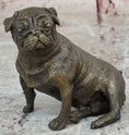Load image into Gallery viewer, Pug Dog Bronze Miniature Statue Sculpture Figure Original Art 4" x 4" 
