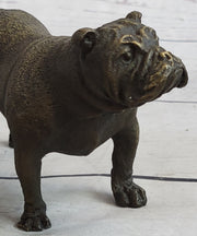 English Bulldog Miniature Bronze Statue Sculpture Figure Figurine Original Art 3
