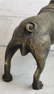 English Bulldog Miniature Bronze Statue Sculpture Figure Figurine Original Art 3