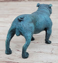 Load image into Gallery viewer, English Bulldog Bronze Metal Figurine Sculpture Original Art Collectible Blue Patina
