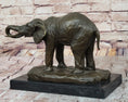 Load image into Gallery viewer, Milo Elephant Bronze Sculpture – Stunning African Wildlife Art on Marble Base
