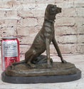 Load image into Gallery viewer, Bronze Service Dog w/ Vest Statue Sculpture Figure Figurine 10” x 10”
