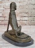 Load image into Gallery viewer, Bronze Service Dog w/ Vest Statue Sculpture Figure Figurine 10” x 10”
