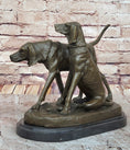 Load image into Gallery viewer, Service Dogs Hunting Hound Retriever Dog Hot Cast Bronze Sculpture Statue Decor

