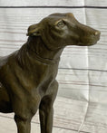 Load image into Gallery viewer, Pair of Greyhounds - Two Slender Racing Dogs Handmade Bronze Sculpture by Fremiet
