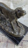 Load image into Gallery viewer, Hunting Dog Wolfhound Bronze Marble Statue Bookend Sculpture Artwork Gift Sale
