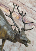 Load image into Gallery viewer, Milo “Stag by Lecourtier” Reproduction – Majestic Deer Bronze Sculpture

