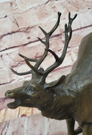 Milo “Stag by Lecourtier” Reproduction – Majestic Deer Bronze Sculpture