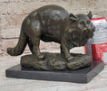 Load image into Gallery viewer, Persian Cat by Charles Emile Jonchery Bronze Sculpture Figurine Collectible 7" x 9.5"
